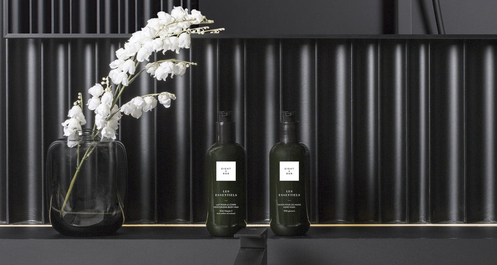Les Essentiels by Eight & Bob body lotion and hand wash