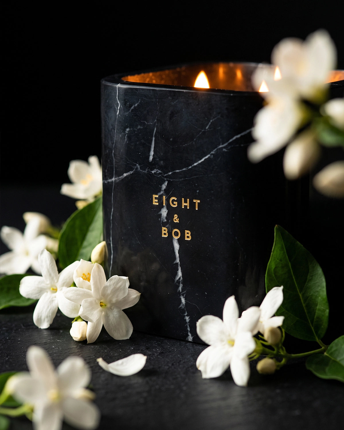 Candle & Marble Holder - Sagaponack - The Hamptons - 545 g
