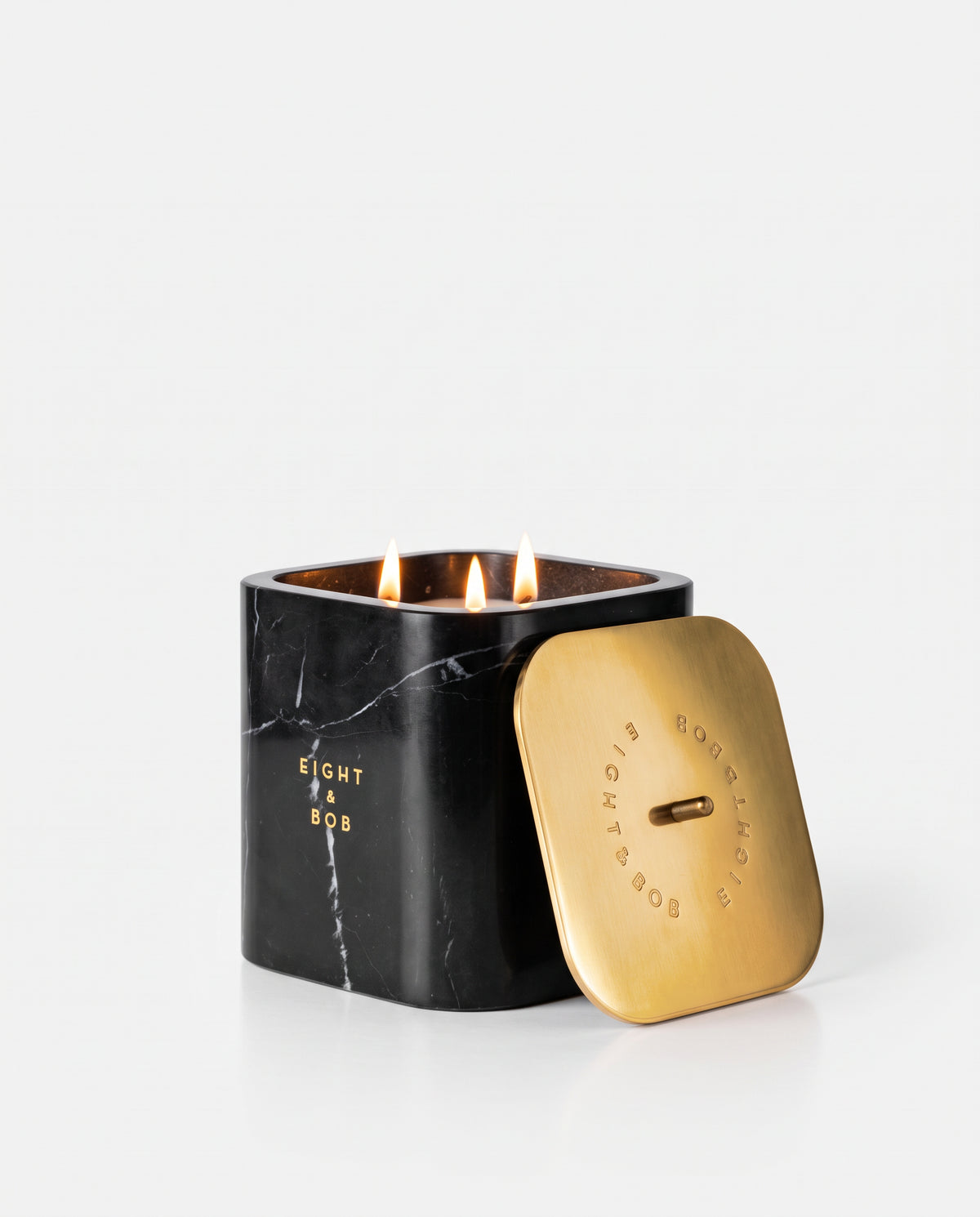 Candle & Marble  Holder - Chilmark - Martha's Vineyard - 545 g